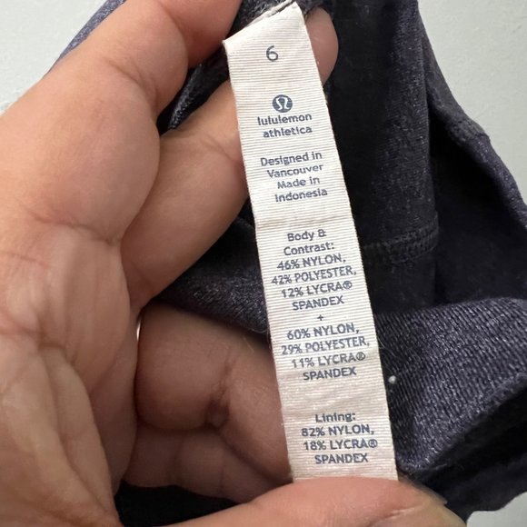 Lululemon Brushed Stride Jacket Black Swan Herringbone Full Zip Hooded Jacket 6 - Picture 5 of 7